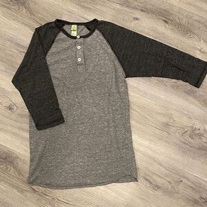 Alternative Raglan 3/4 Sleeve Henley
